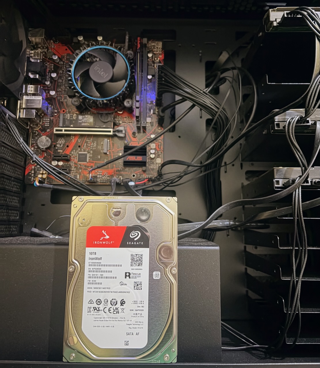 10TB IronWolf Installed