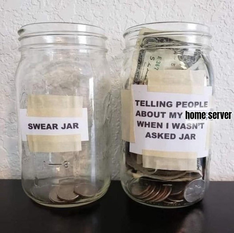 swear jar vs home server jar